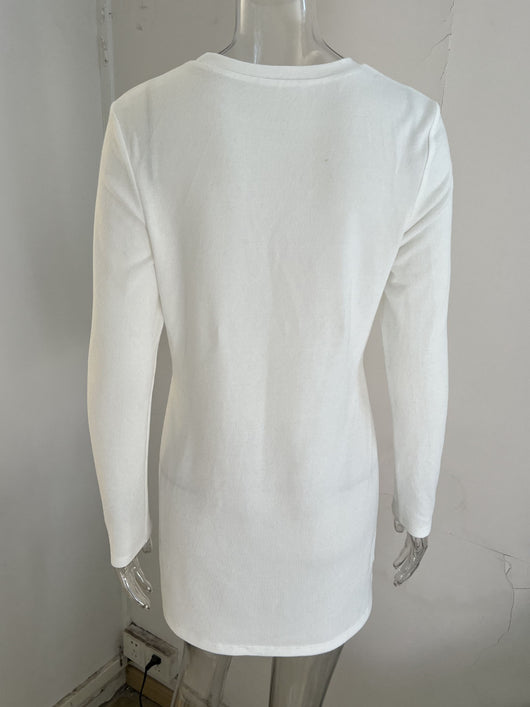 Camiseta Larga de Otoño e Invierno con Aberturas Laterales - Image 12