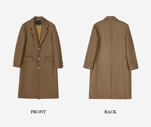 Abrigo Clásico Retro Marrón para Otoño e Invierno - Image 12