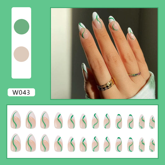 Parches de Uñas Minimalistas Nordic Wind - Línea Simple - Image 6