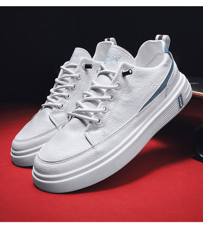 Tenis Blancos Estilo Coreano Transpirables para Hombre - Image 14