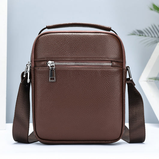 Bolso Bandolera de Cuero Genuino Primera Capa para Hombre - Image 22
