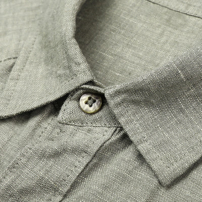 Cardigan de Lino Puro para Hombre - Manga Larga Primavera Verano - Image 3