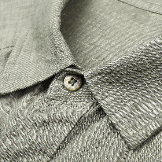 Cardigan de Lino Puro para Hombre - Manga Larga Primavera Verano - Image 3