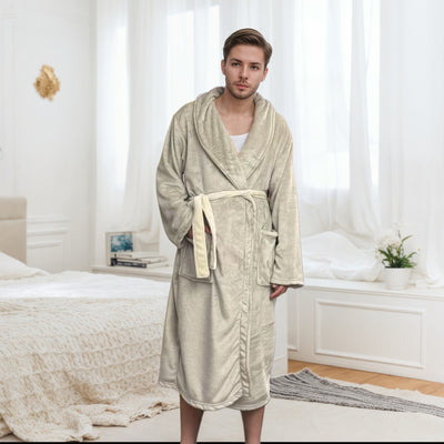 Pijama Largo Pareja Bata Cómoda para el Hogar - Image 16
