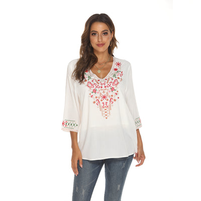 Blusa Suelta de Manga Larga con Bordado para Otoño e Invierno - Image 12