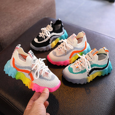 Tenis Tejidos Rayados para Niños Pequeños y Medianos - Image 5