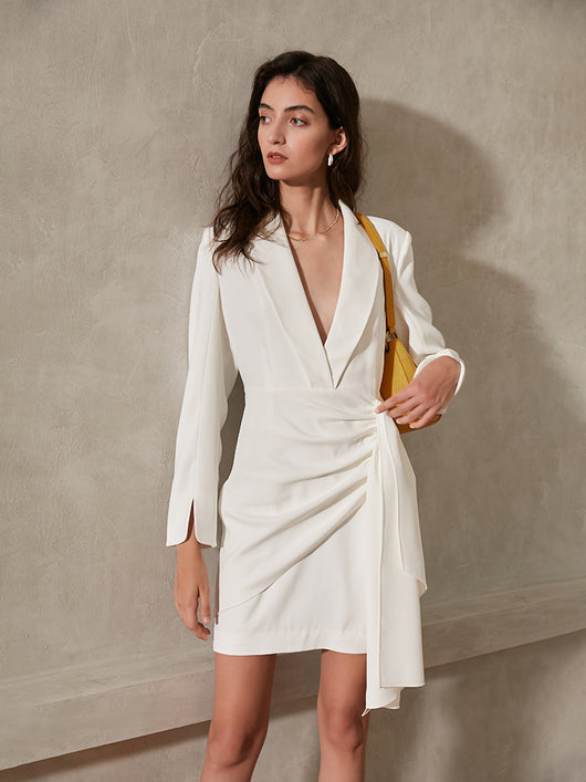 Vestido Elegante de Lujo con Falda Corta y Mangas Largas - Image 8
