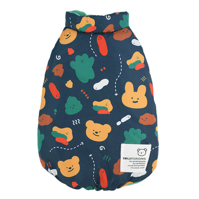 Abrigo Chaleco Reversible de Doble Cara para Mascotas - Diseño Cartoon Otoño Invierno - Image 4
