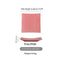 Striped Square Plate Pink