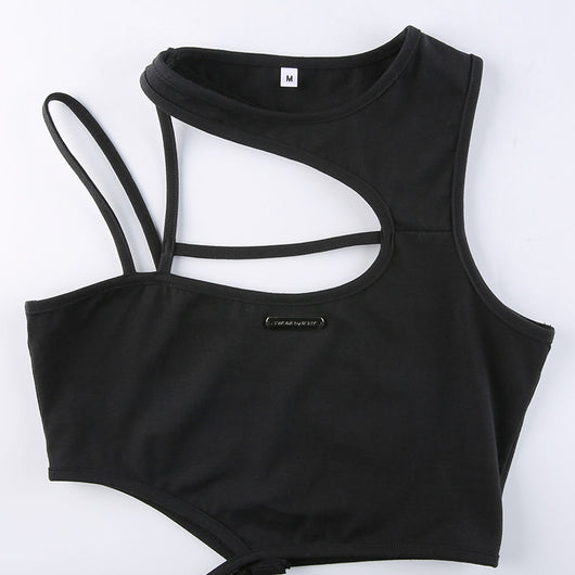 Crop Top Ajustado Cuello Redondo para Mujer - Image 18