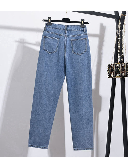 Pantalón Vaquero Cropped de Cintura Alta y Pierna Recta - Image 17