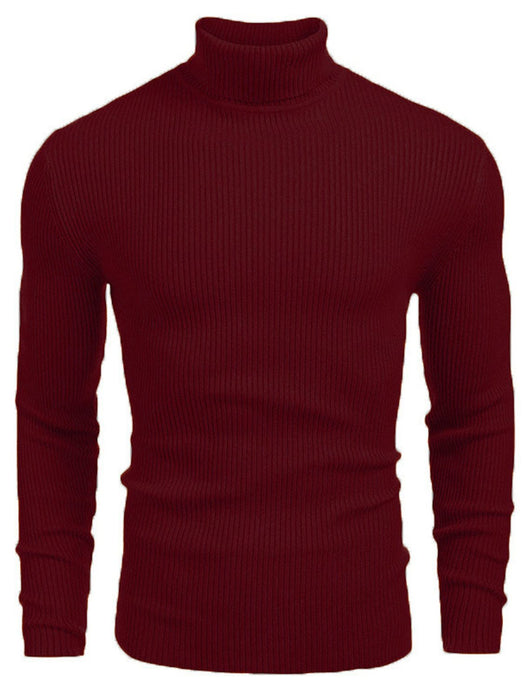 Suéter Slim Fit Cuello Alto para Hombre - Otoño e Invierno - Image 24