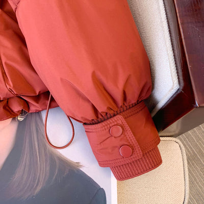 Chaqueta Acolchada Corta Estilo Coreano para Mujer - Image 12