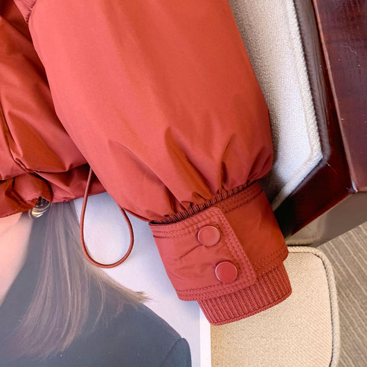 Chaqueta Acolchada Corta Estilo Coreano para Mujer - Image 12