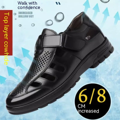 Sandalias Huecas de Cuero Genuino - Zapatos Cómodos de Piel de Res - Image 11