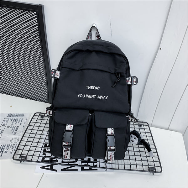 Mochila Universitaria Coreana Unisex - Diseño Minimalista y Funcional