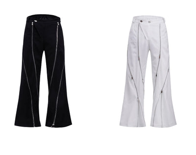 Pantalón de Traje con Diseño de Cierre Deconstruido y Micro-Tirador - Image 14