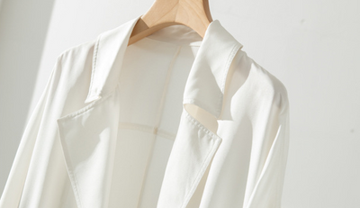 Gabardina Larga para Mujer con Cintura de Seda - Image 28