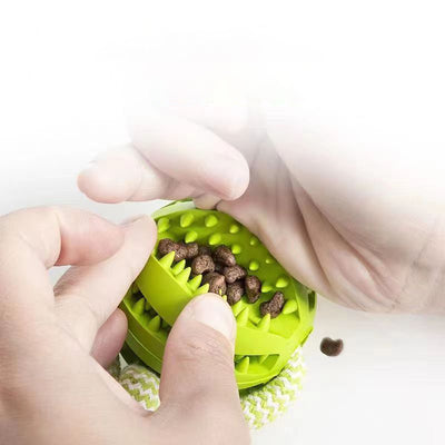 Juguetes Interactivos para Perros Pequeños - Pelotas de Cuerda y Caucho con Dispensador de Premios - Image 5