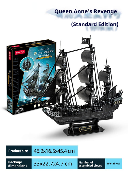 Maqueta de Barco de Papel Tiedani - Modelo 3D para Armar a Mano - Image 7