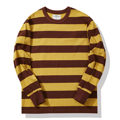 Camiseta Manga Larga a Rayas para Hombre - Clásica y Versátil - Image 11
