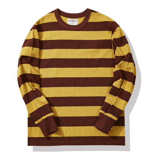 Camiseta Manga Larga a Rayas para Hombre - Clásica y Versátil - Image 11
