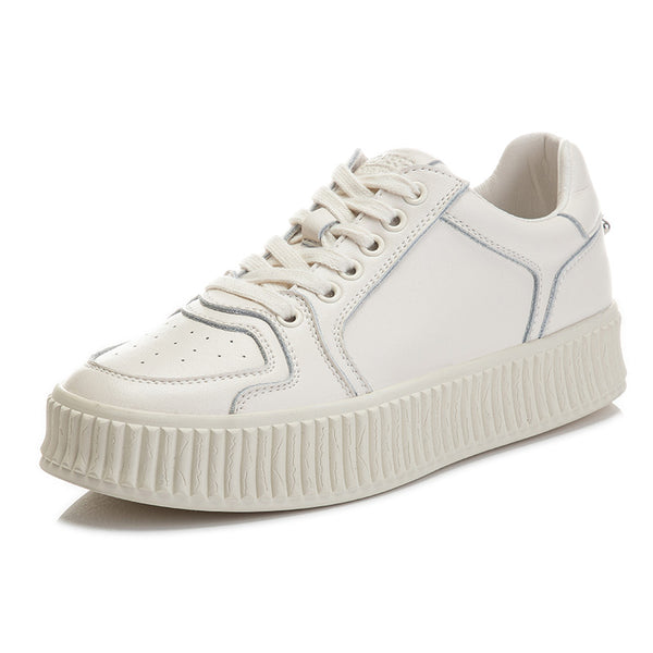 Tenis Casuales Beige Bajo Perfecto para Combinar