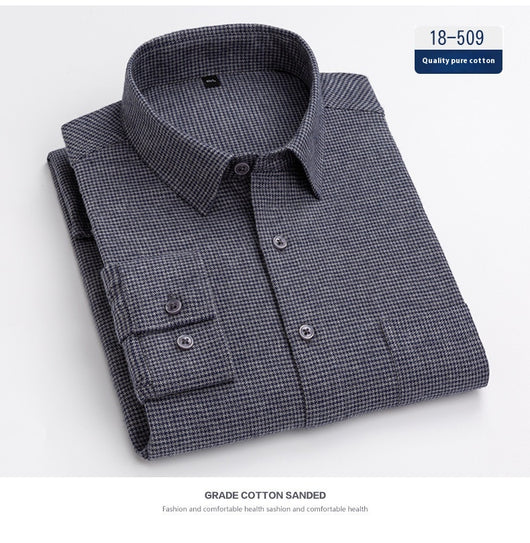 Camisa Ejecutiva Manga Larga Color Sólido con Bolsillo - Image 15