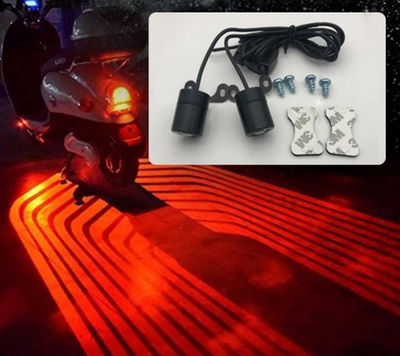 Lámpara de Proyección LED para Moto y Auto con Alas - Image 7