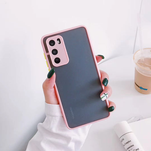 Funda Protectora Huawei con Bordes Reforzados y Diseño Bicolor - Image 13