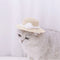 Gorro Ajustable con Lazo para Mascotas - Perros y Gatos Verano Primavera