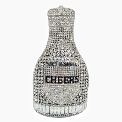 Clutch de Noche Champagne con Cristales Brillantes para Mujer - Image 24