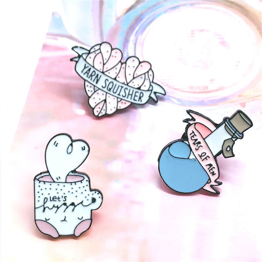 Broche Taza de Amor Estilo Japonés y Coreano