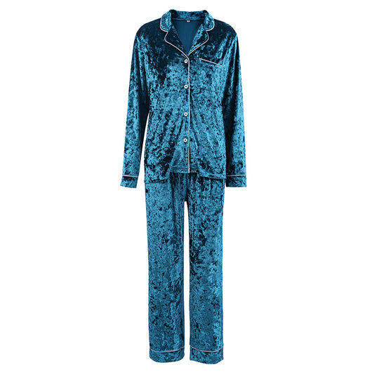 Pijama de Terciopelo Verde Diamondmax para Mujer - Image 4