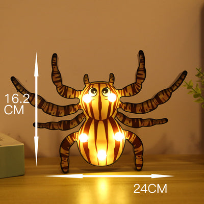 Luces LED Decorativas para Halloween - Figuras de Calabaza, Araña y Calavera - Image 14