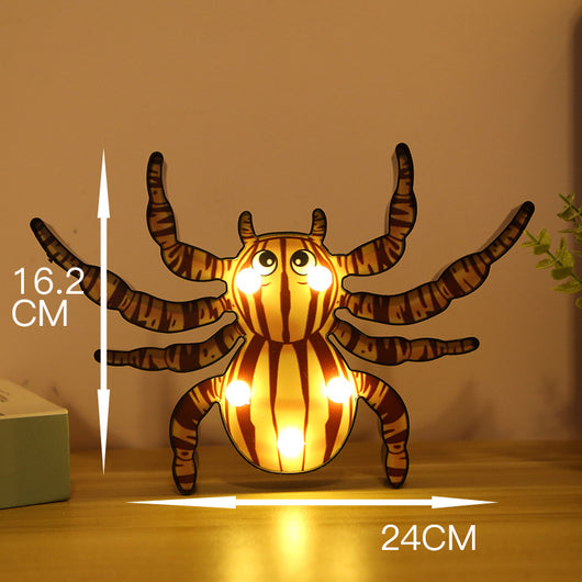 Luces LED Decorativas para Halloween - Figuras de Calabaza, Araña y Calavera - Image 14
