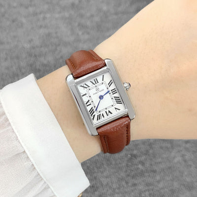 Reloj de Pulsera Mujer Cuadrado Esfera Romana Cuarzo - Image 11