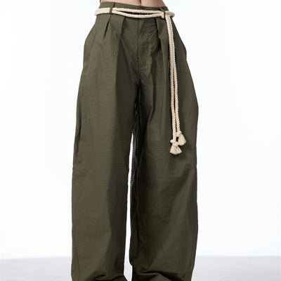 Pantalones Casuales Retro con Diseño Texturizado Machete