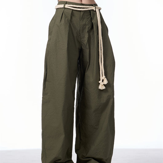 Pantalones Casuales Retro con Diseño Texturizado Machete