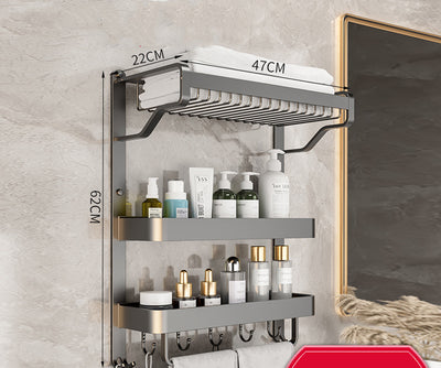 Organizador de Baño Mural Multicapa sin Perforaciones - Image 10