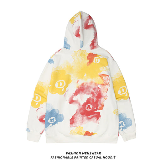Sudadera Hoodie Tie-Dye Estilo Callejero Japonés Manga Larga - Image 8