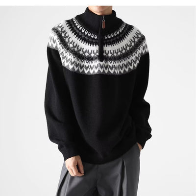 Suéter Retro Estadounidense para Hombre - Otoño e Invierno - Image 2