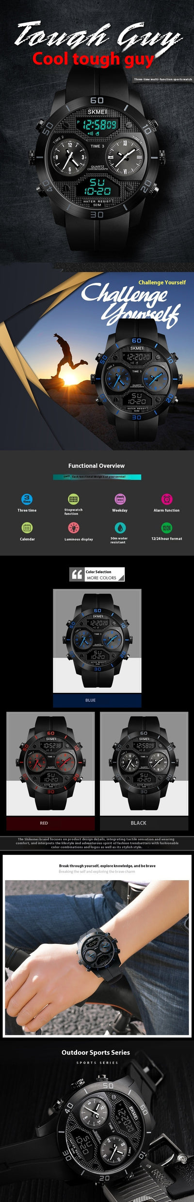 Reloj Deportivo Inteligente Resistente al Agua para Hombre - Image 6