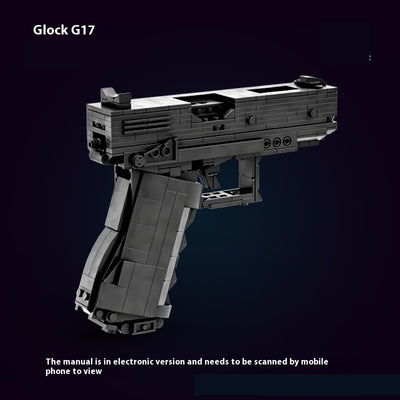 Pistola Táctica G18 Bloques de Construcción Militar MOC - Tecnología Avanzada Serie CSGO - Image 6
