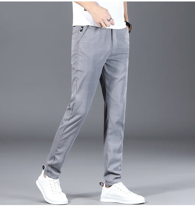 Pantalones de Vestir Cuadros Negros para Hombre - Image 14