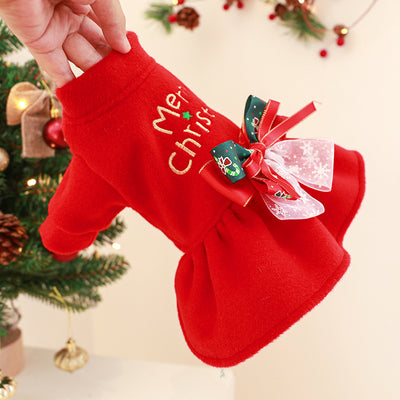Ropa Festiva para Perros y Gatos - Conjunto Rojo Navideño - Image 19