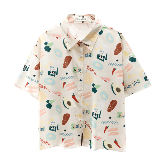 Polo Retro Holgado para Niña - Camiseta Escolar Manga Corta Comodísima