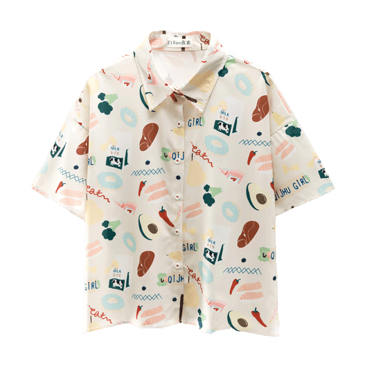 Polo Retro Holgado para Niña - Camiseta Escolar Manga Corta Comodísima