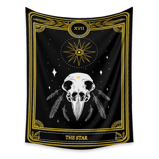 Tapiz de Tarot Psicodélico Bohemio con Fondo Místico - Image 9