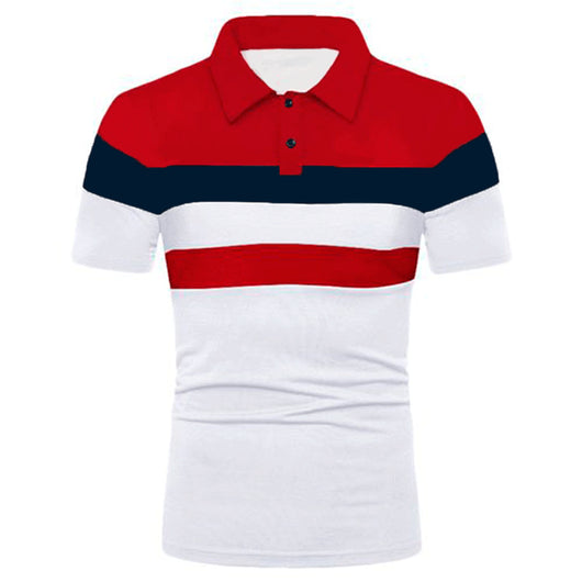 Camiseta Deportiva Hombre Rayas Pecho Contraste - Image 10